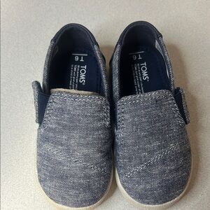 TOMS Kids' Navy Slip-On Shoes